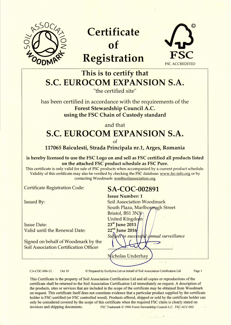 FSC证书